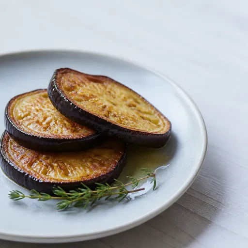 Aubergines frites à l'huile