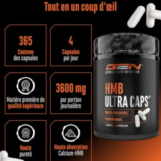 Test HMB Ultra Caps GEN : du HMB bien dosé, mais pas magique