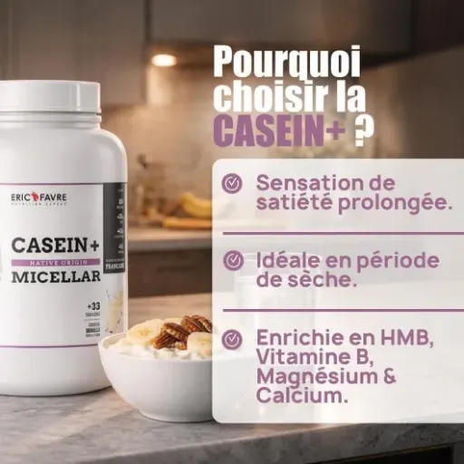 Test CASEIN+ NATIVE ORIGINE Eric Favre : une caséine efficace mais pas la plus gourmande