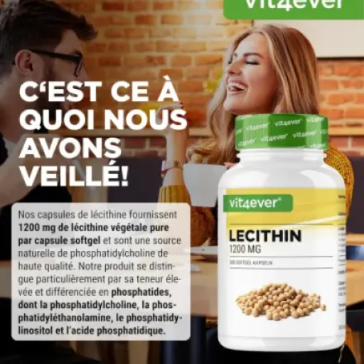 Test Lécithine 1200 mg Vit4ever : gros pot, grosses gélules, usage au long cours