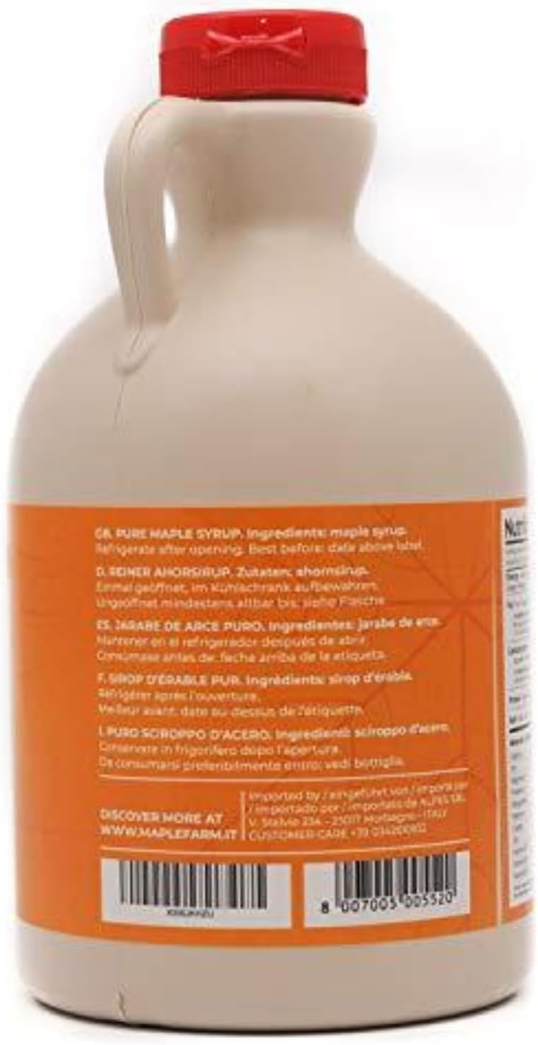 Pur Sirop d'érable Grade A (Very dark, Strong taste) - 1 litre (1,32 Kg) - Original maple syrup - Pur Sirop d'erable 1.32 kg (Lot de 1)