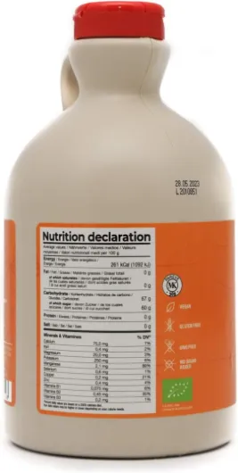 Pur Sirop d'érable BIO Catégorie A, Foncé - goût robuste - 1 litre (1,32 Kg) - Organic maple syrup - Grade A - Dark, robust taste - Sirop d'érable biologique - Pancake sirop 1 l (Lot de 1)