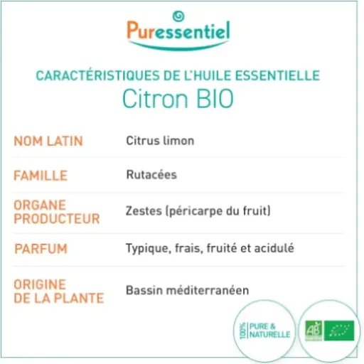 Test Puressentiel Huile Essentielle Citron BIO : une petite bouteille qui sert un peu à tout à la maison