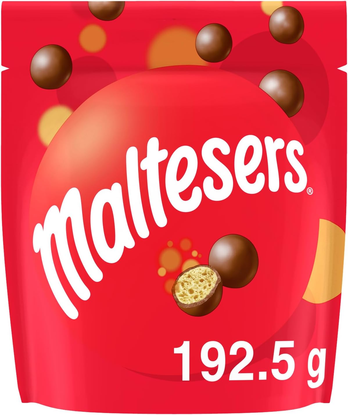 MALTESERS - Bonbons Chocolat au Lait Cœur Croquant - 192,5g 192.5 g (Lot de 1)