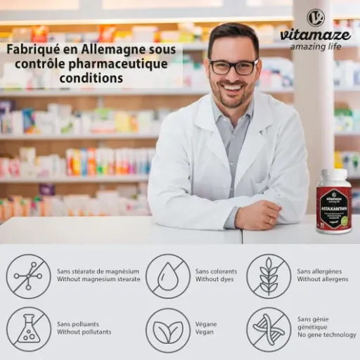Test Vitamaze Astaxanthine + Thiamine : un antioxydant vegan correct mais sans miracle