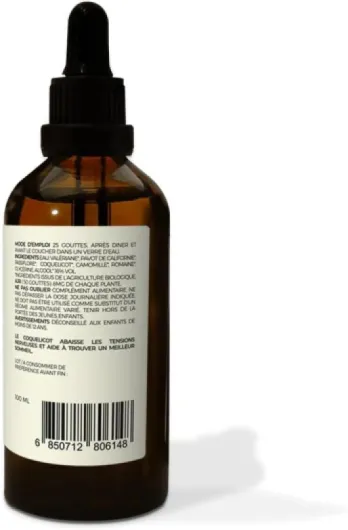 ELIXIR SOMMEIL - VALERIANE, PAVOT DE CALIFORNIE - FABRIQUE EN FRANCE (2)