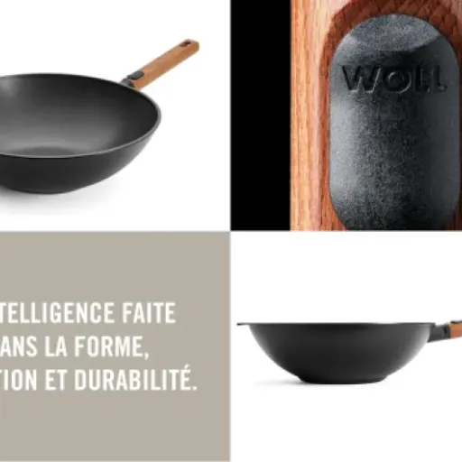 Test Wok Woll Eco Logic QXR 32 cm : gros volume, manche amovible bien pensé, mais pas donné