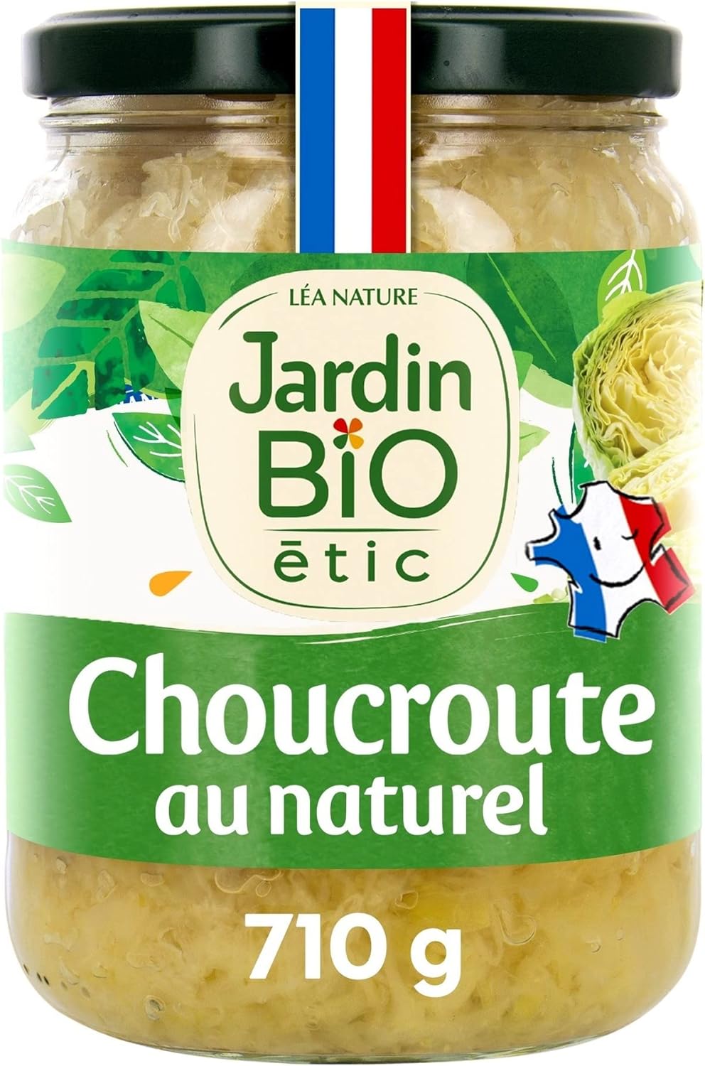 Choucroute au naturel - bio - Salé - Certifié AB - Bocal de 790g 1